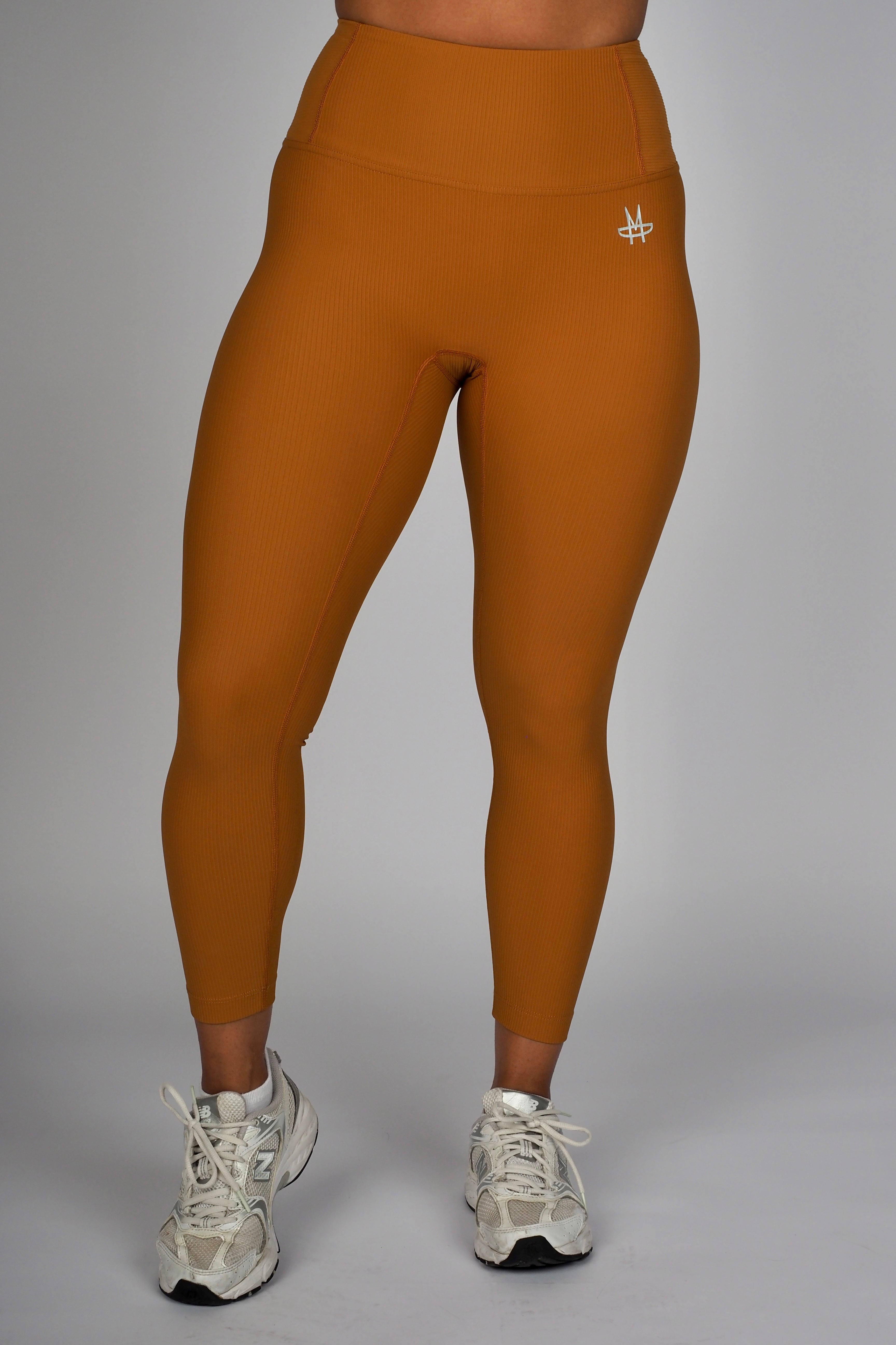 Ribbed Addiction Tights - Copper