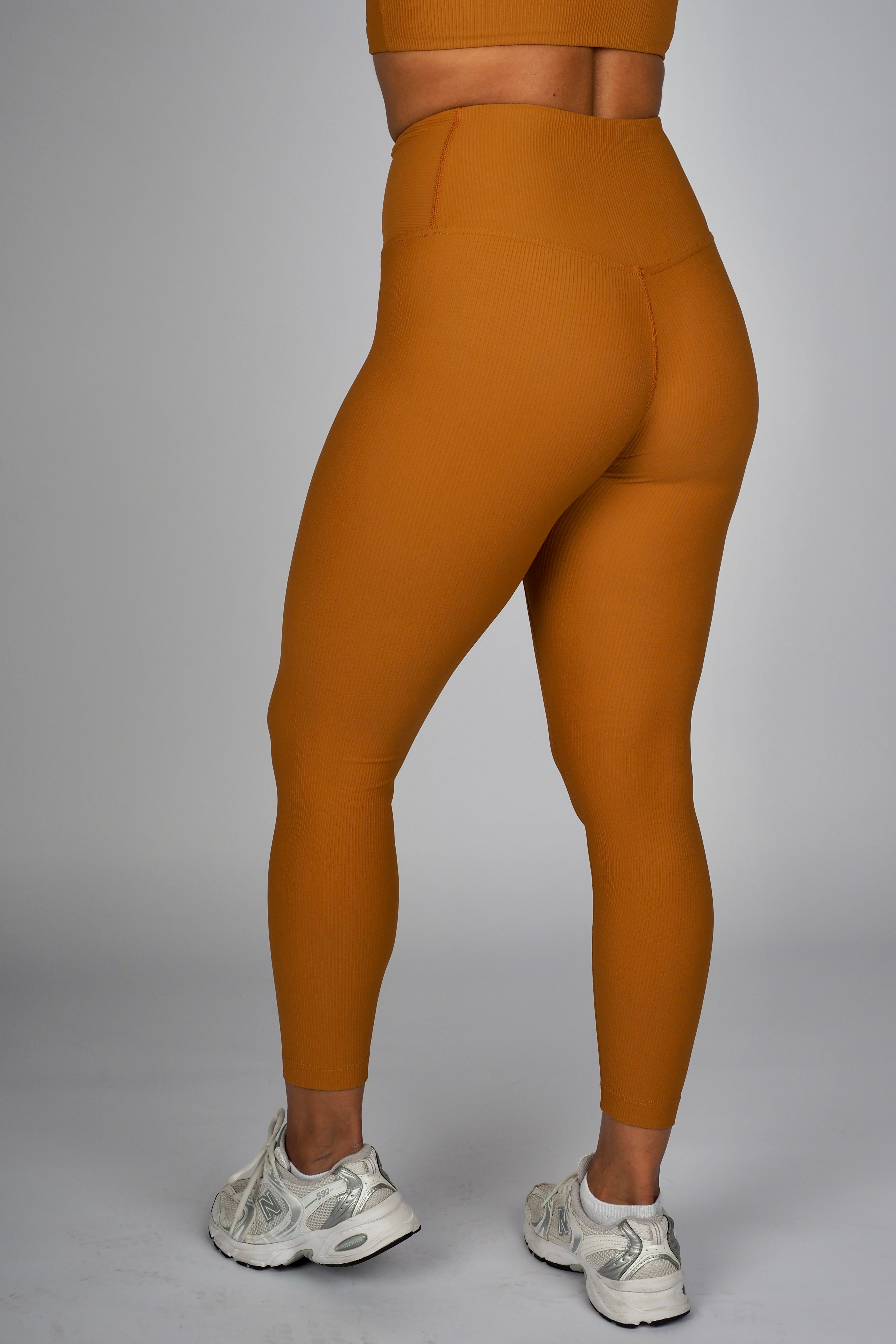 Ribbed Addiction Tights - Copper