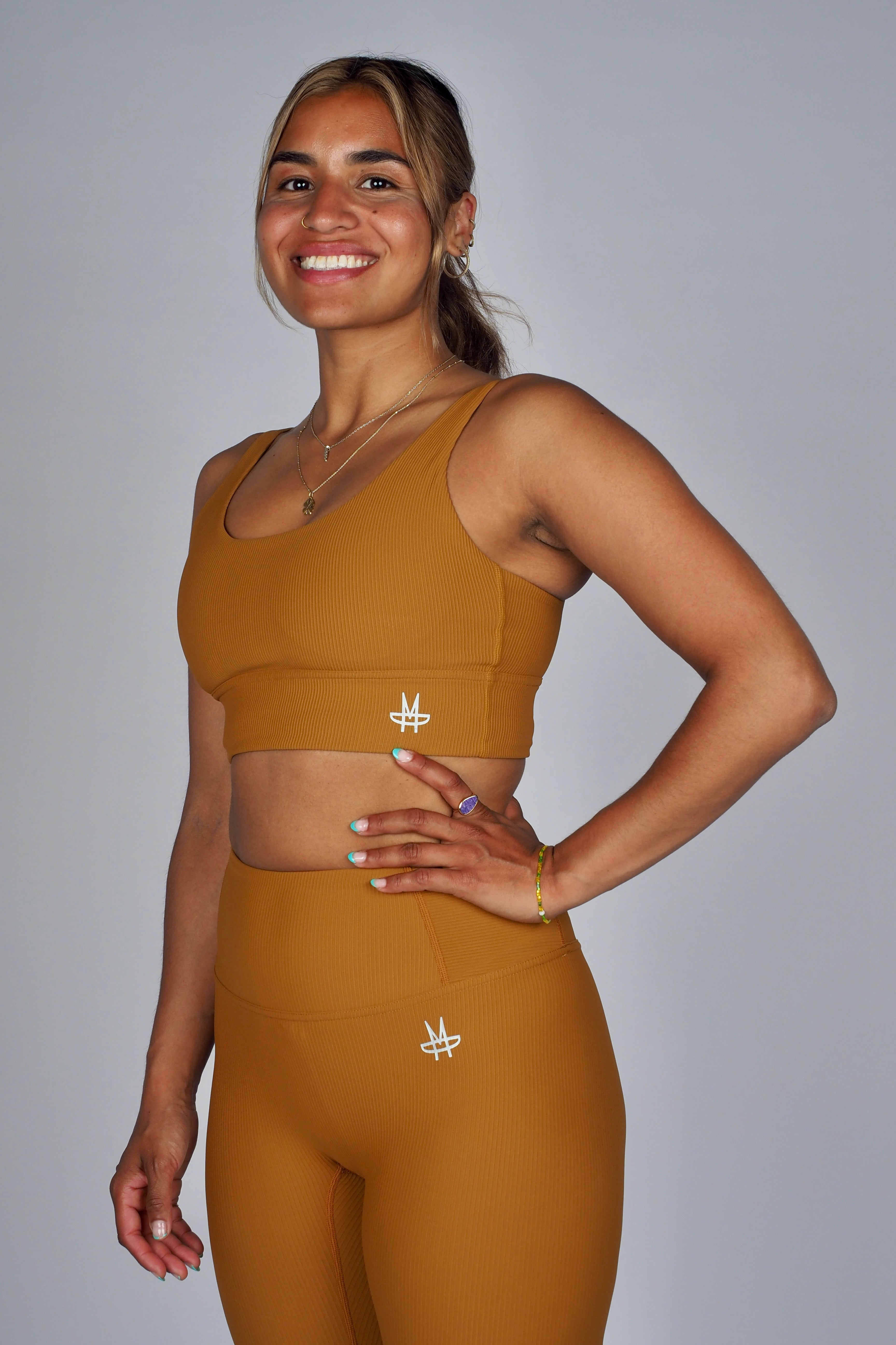 Ribbed Addiction Sports Top - Copper