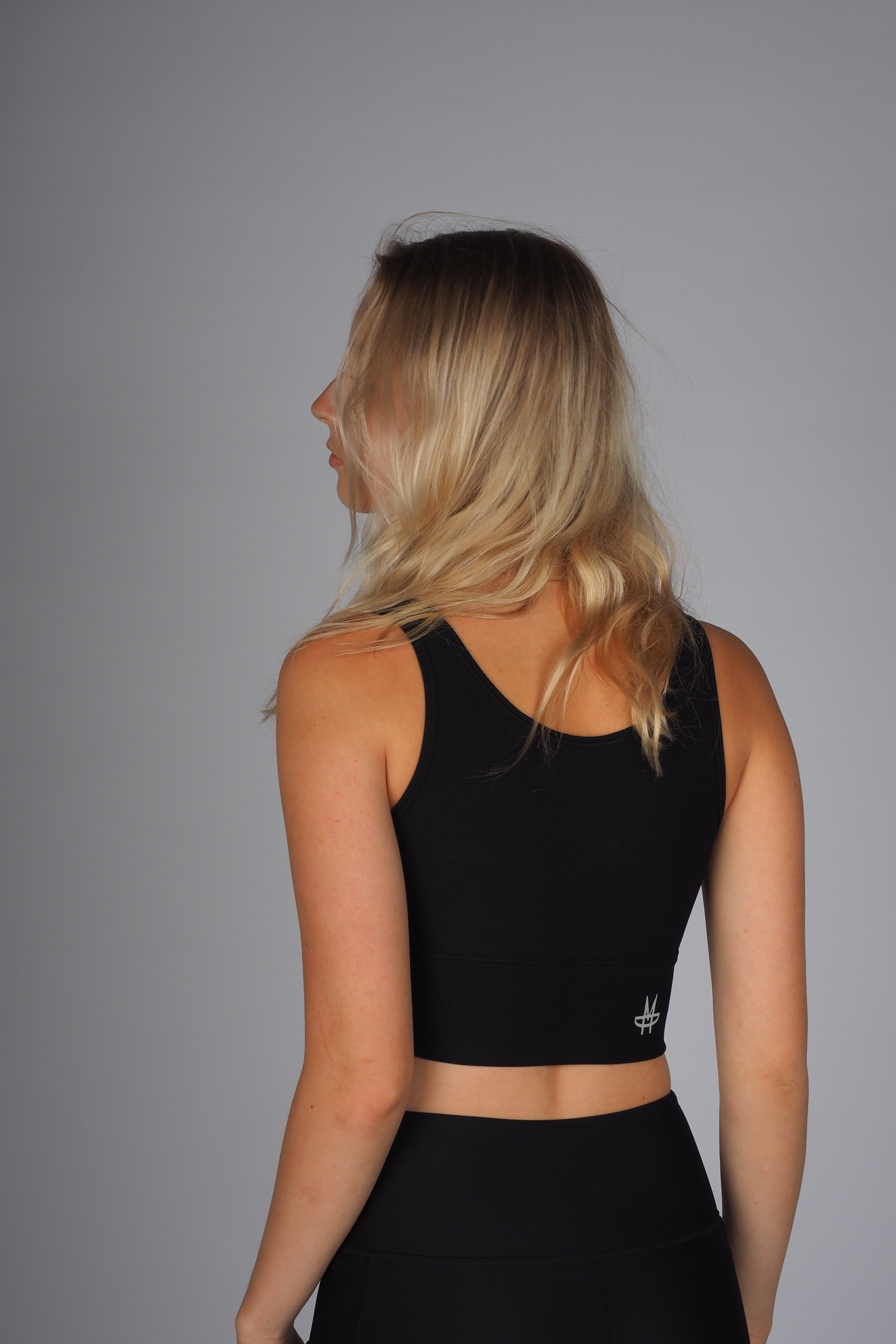 Ribbed Addiction Sports Top - Black