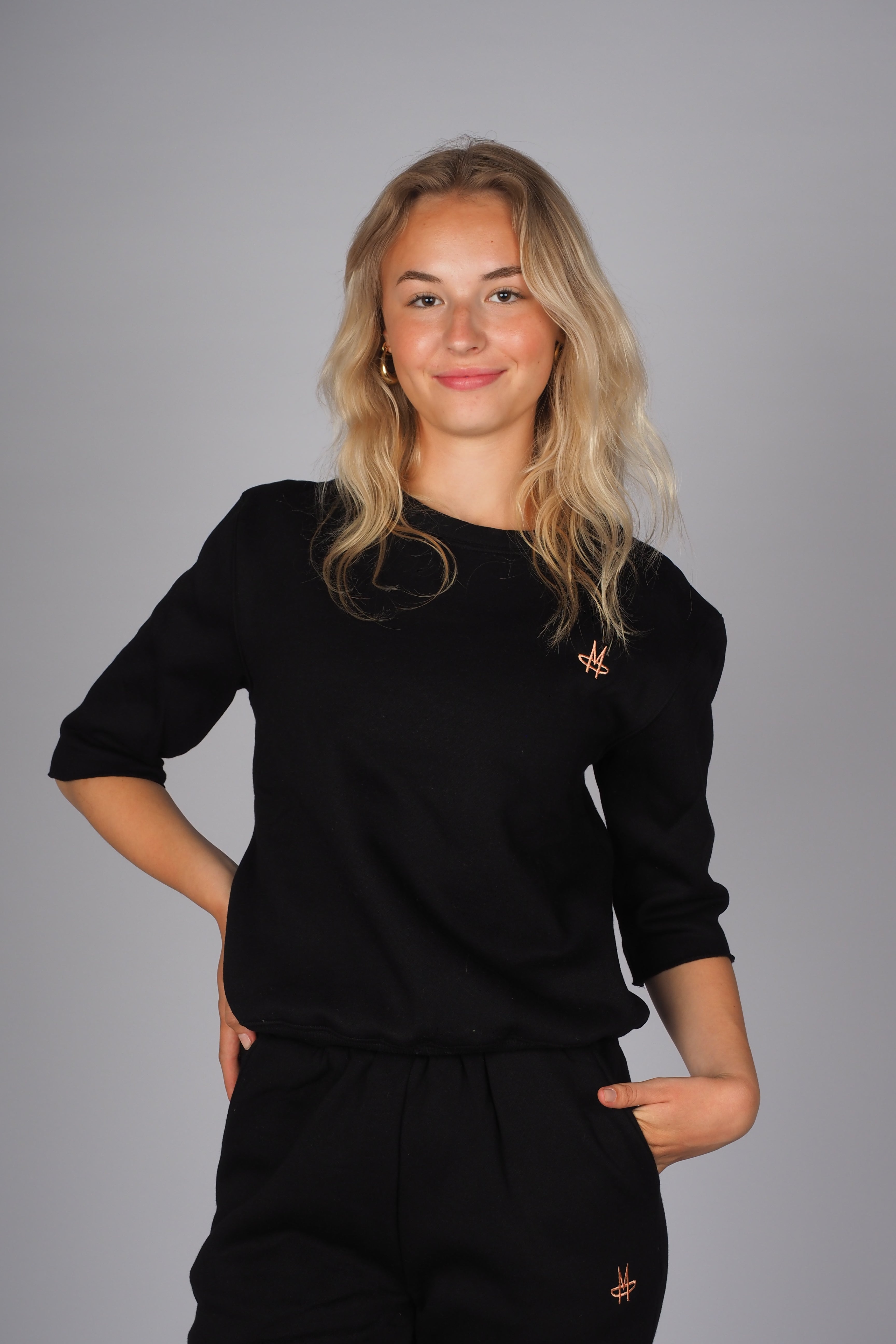 I love Sunday Sweater - Black