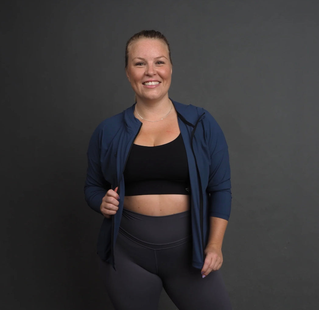 Feather Jacket - Blue