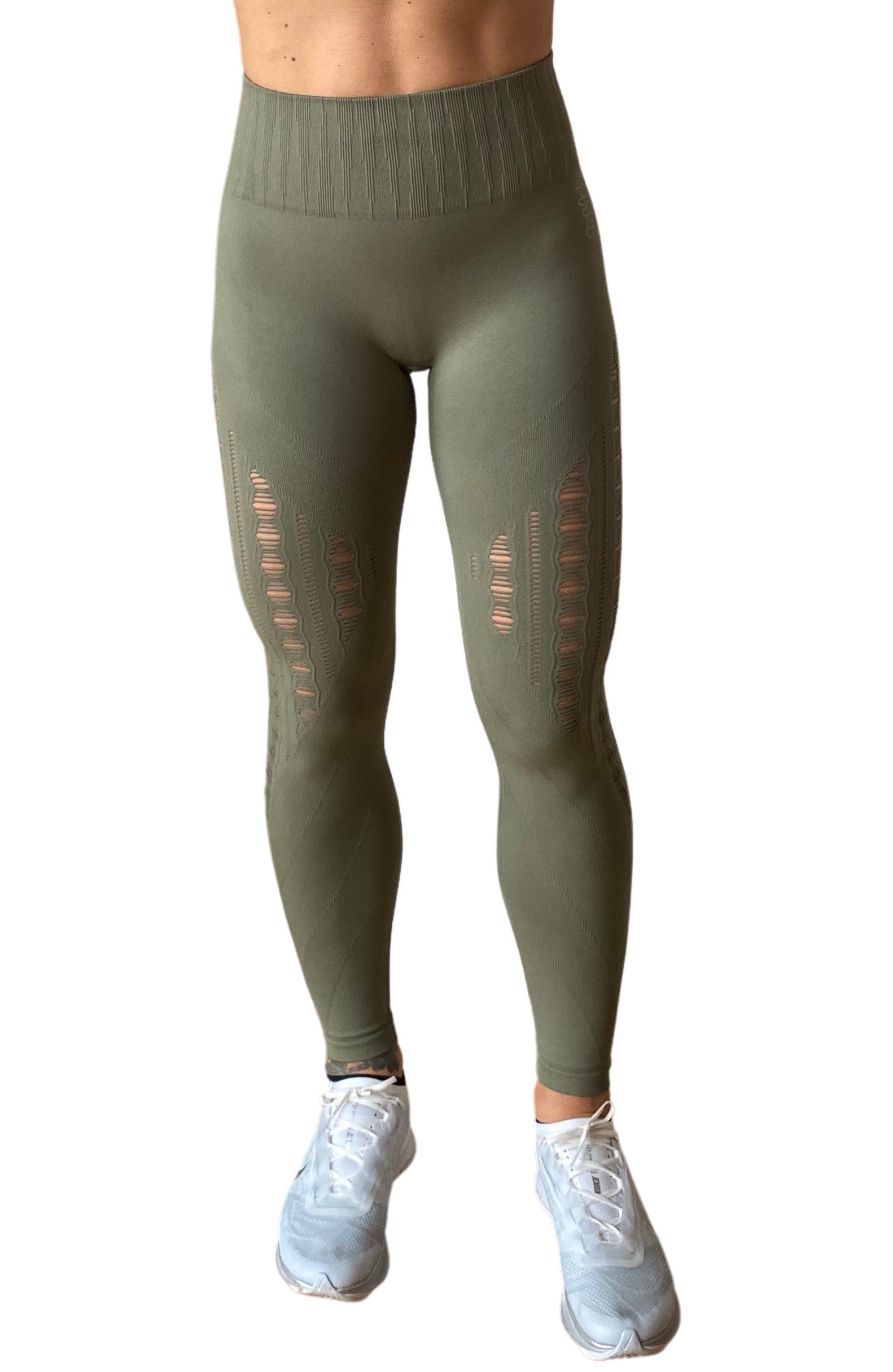 Sassy Blaze Tights - Olive Green