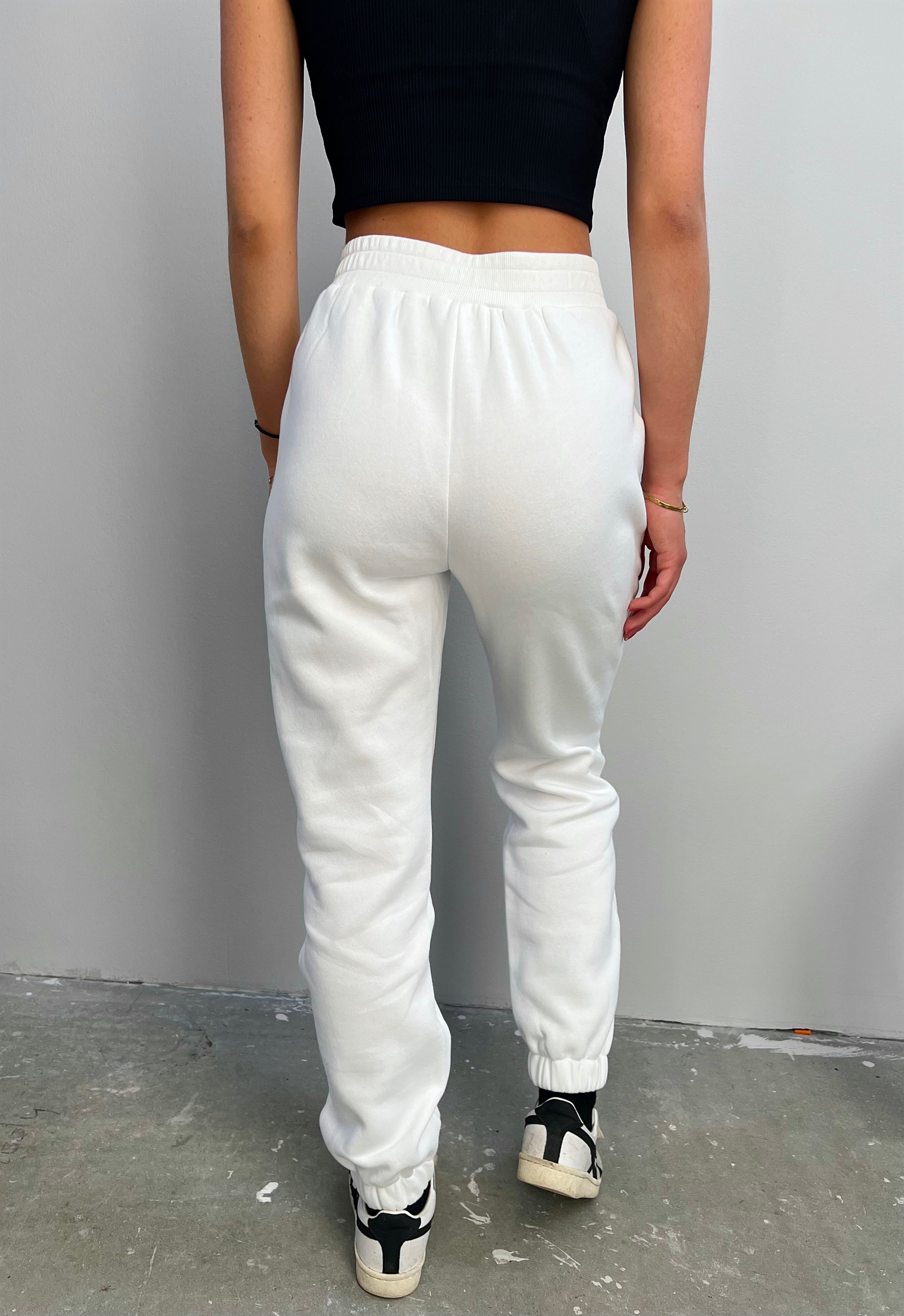I love Sunday Sweatpants - White