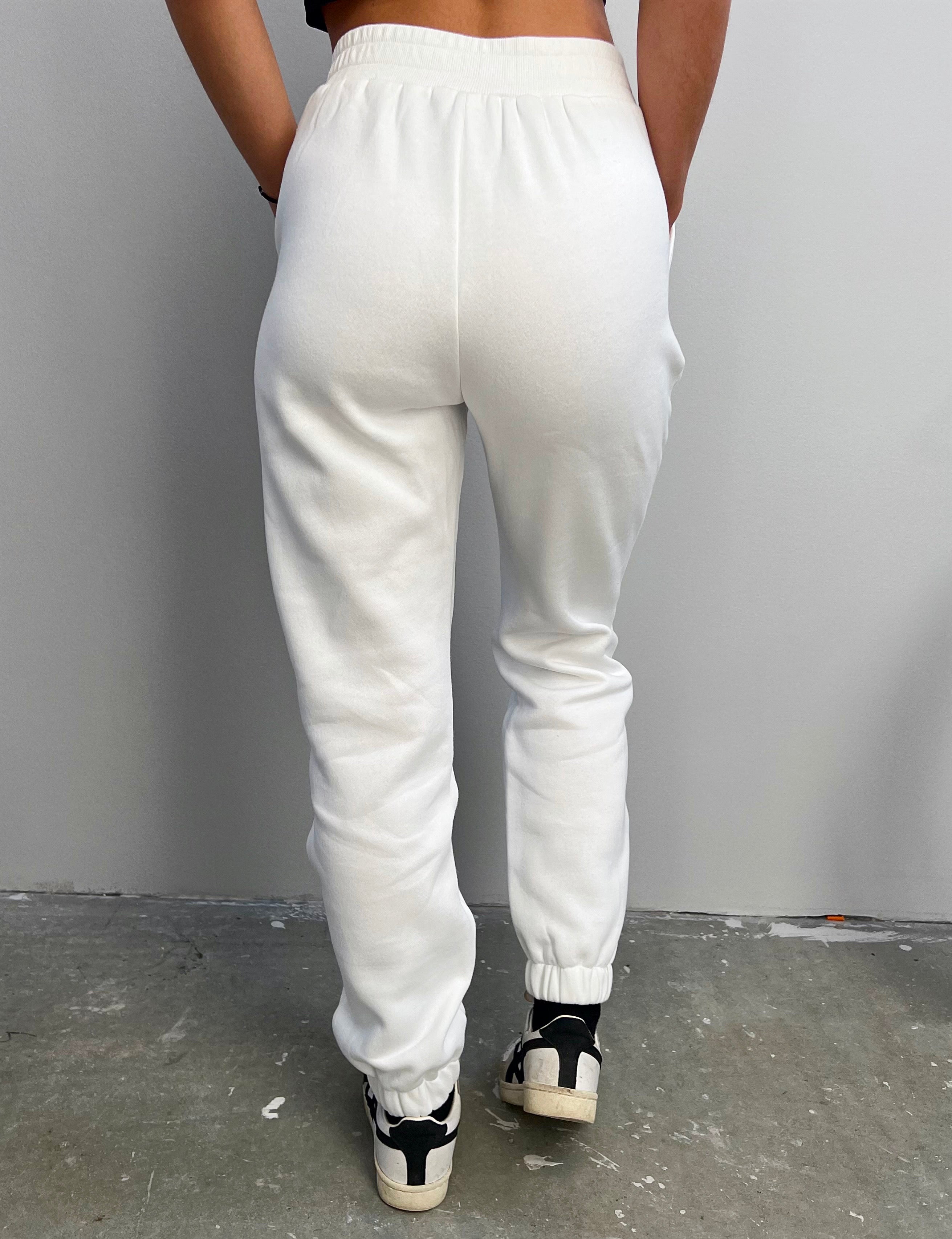 I love Sunday Sweatpants - White