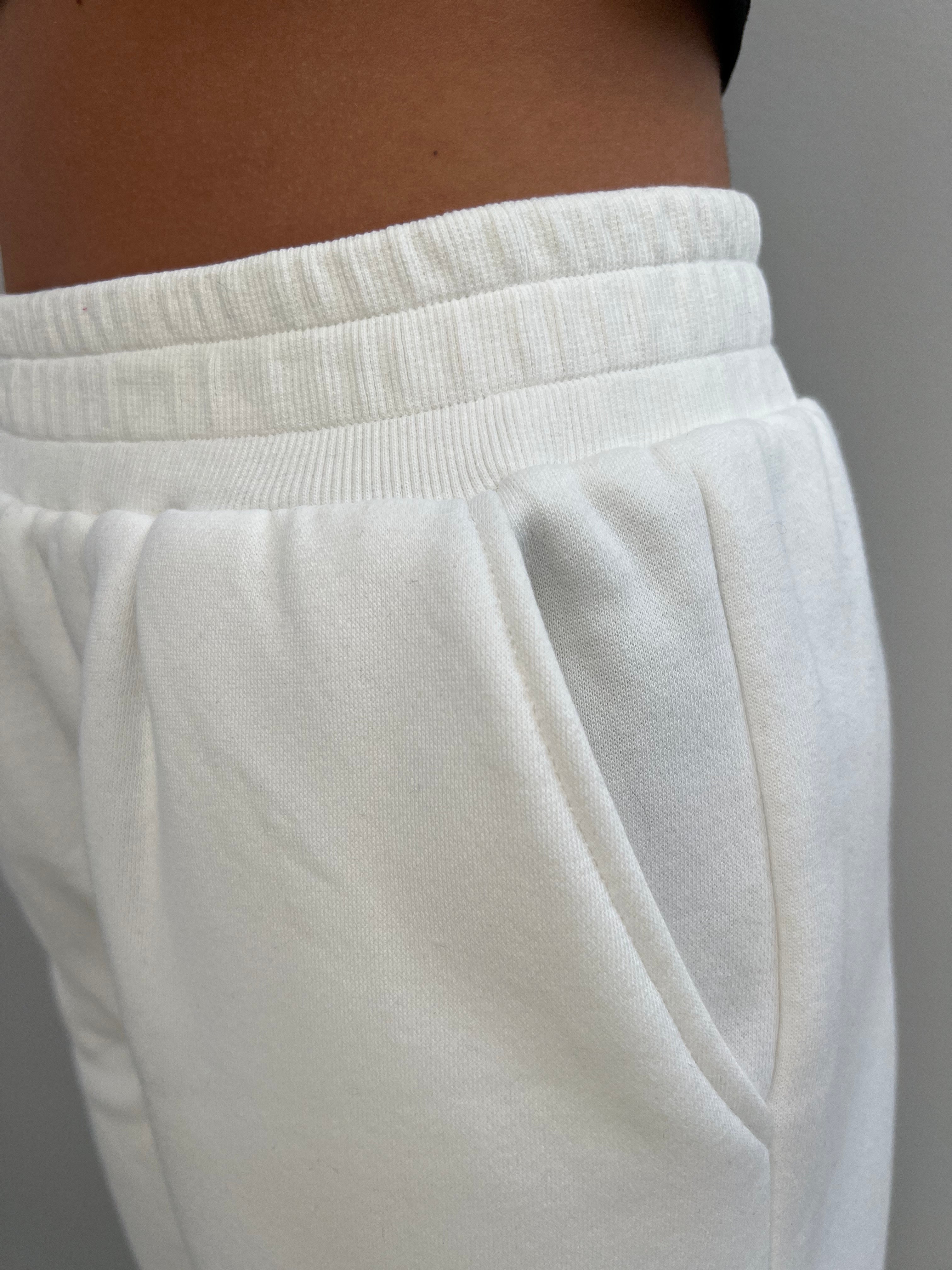 I love Sunday Sweatpants - White