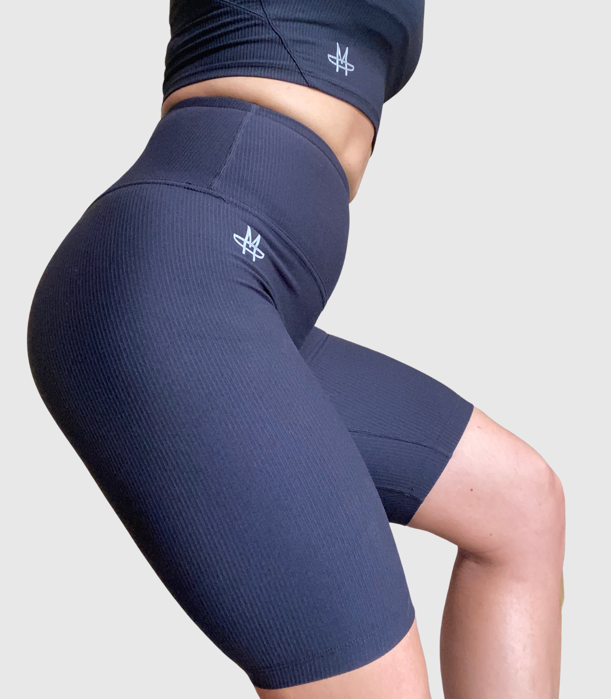 Ribbed Addiction Shorts - Black