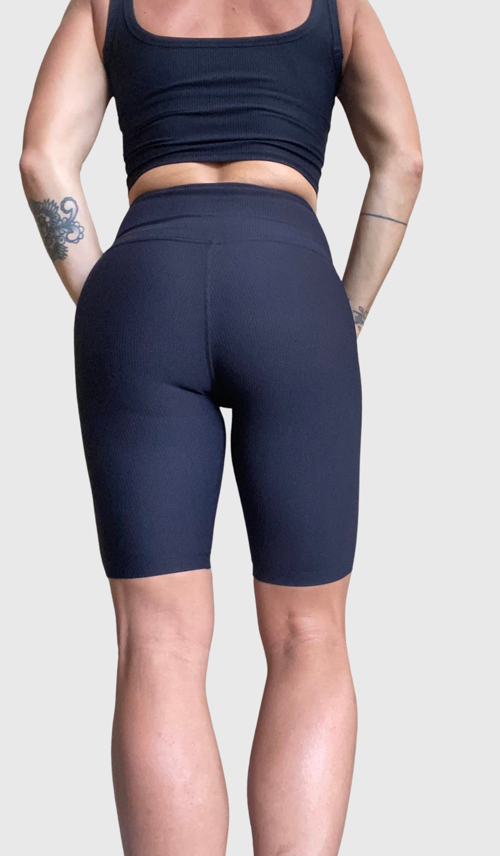 Ribbed Addiction Shorts - Black