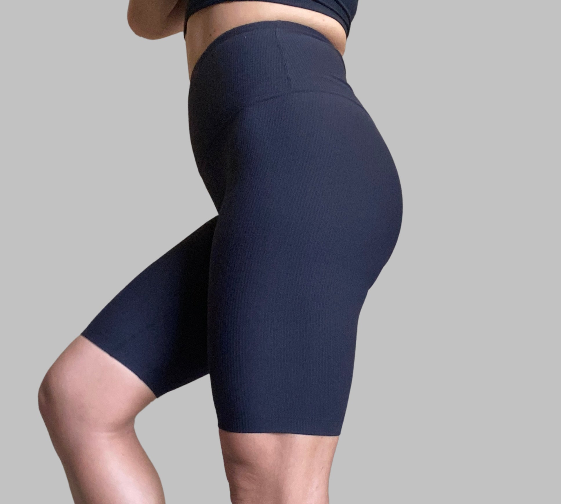 Ribbed Addiction Shorts - Black