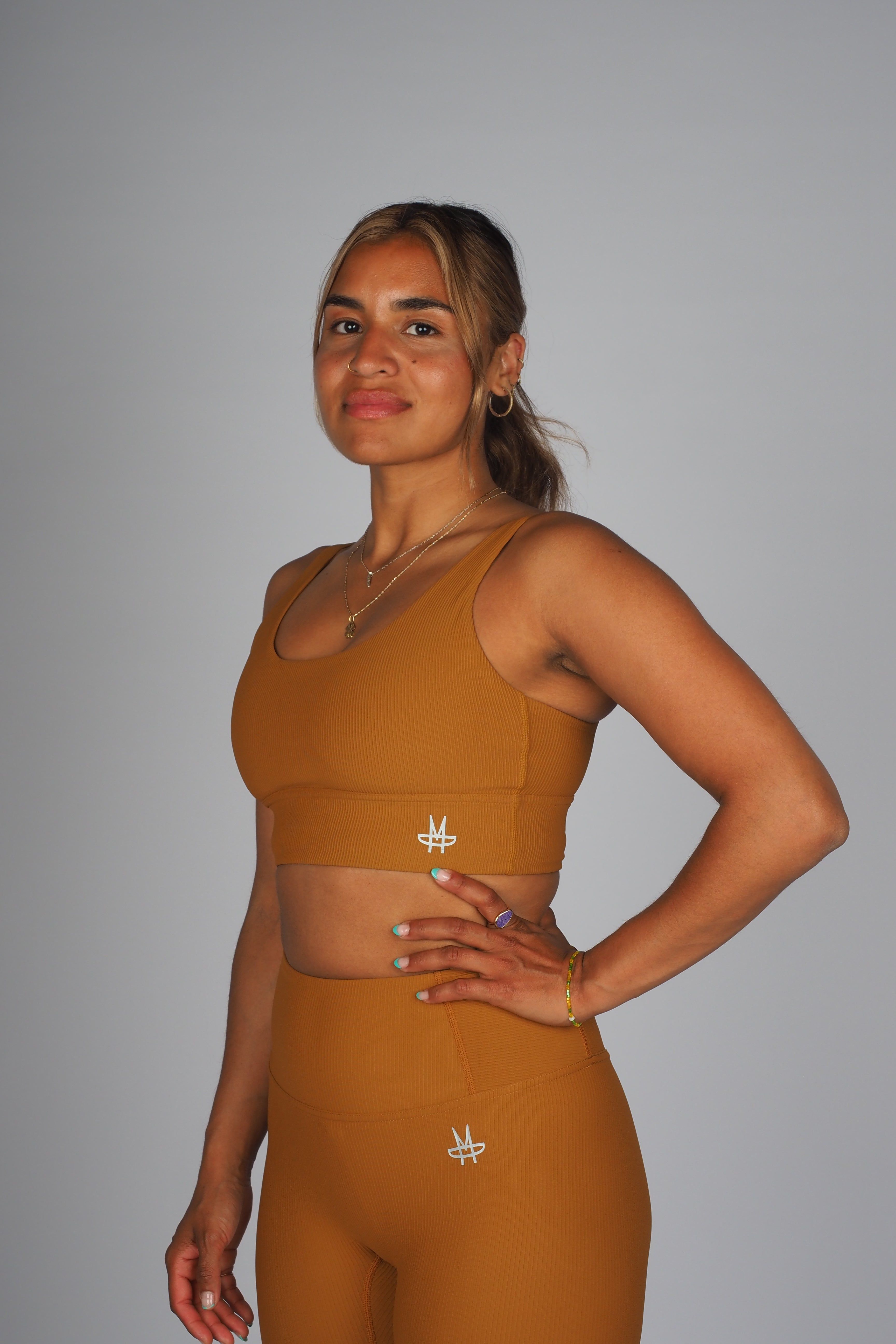 Ribbed Addiction Sports Top - Copper