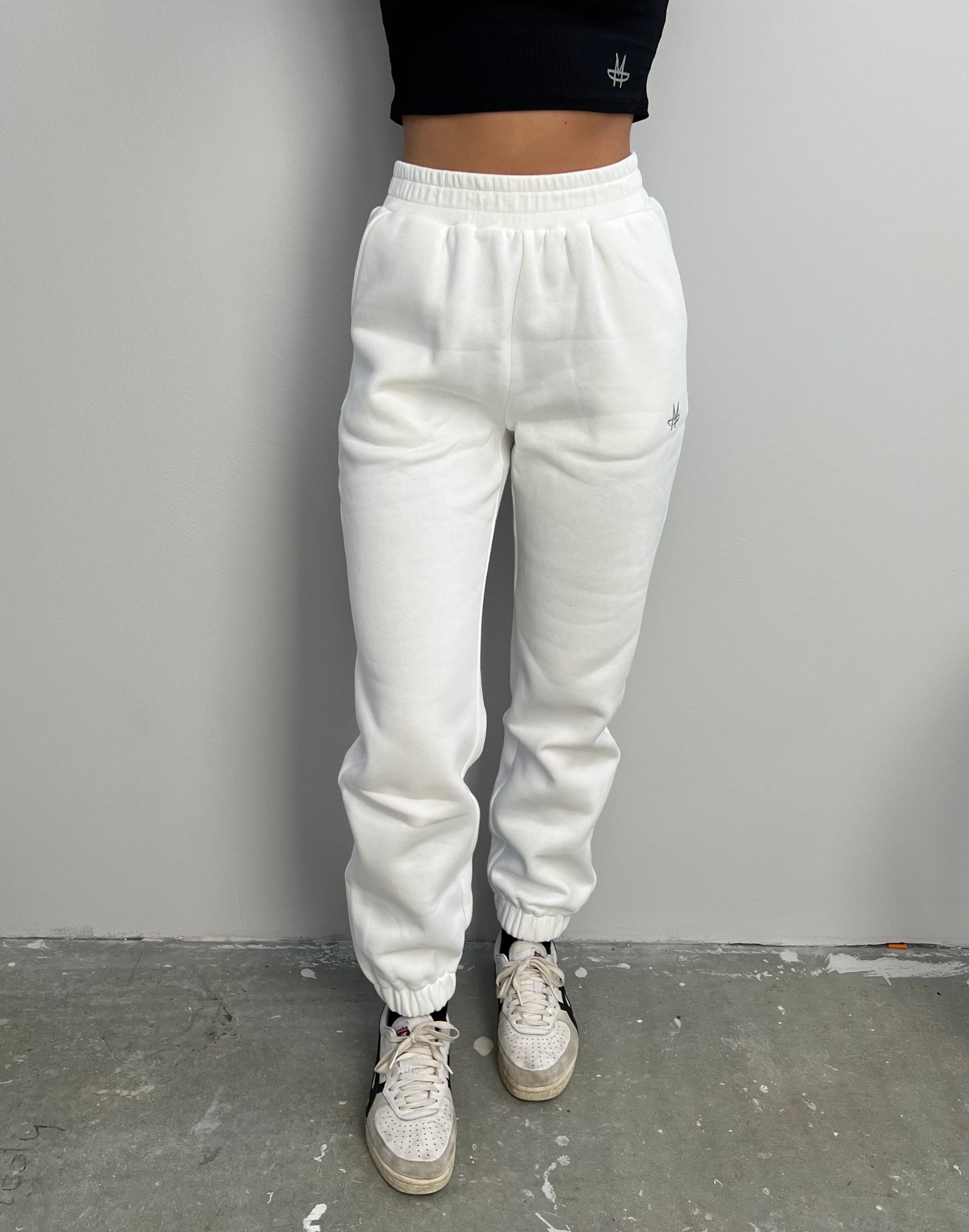 I love Sunday Sweatpants - White